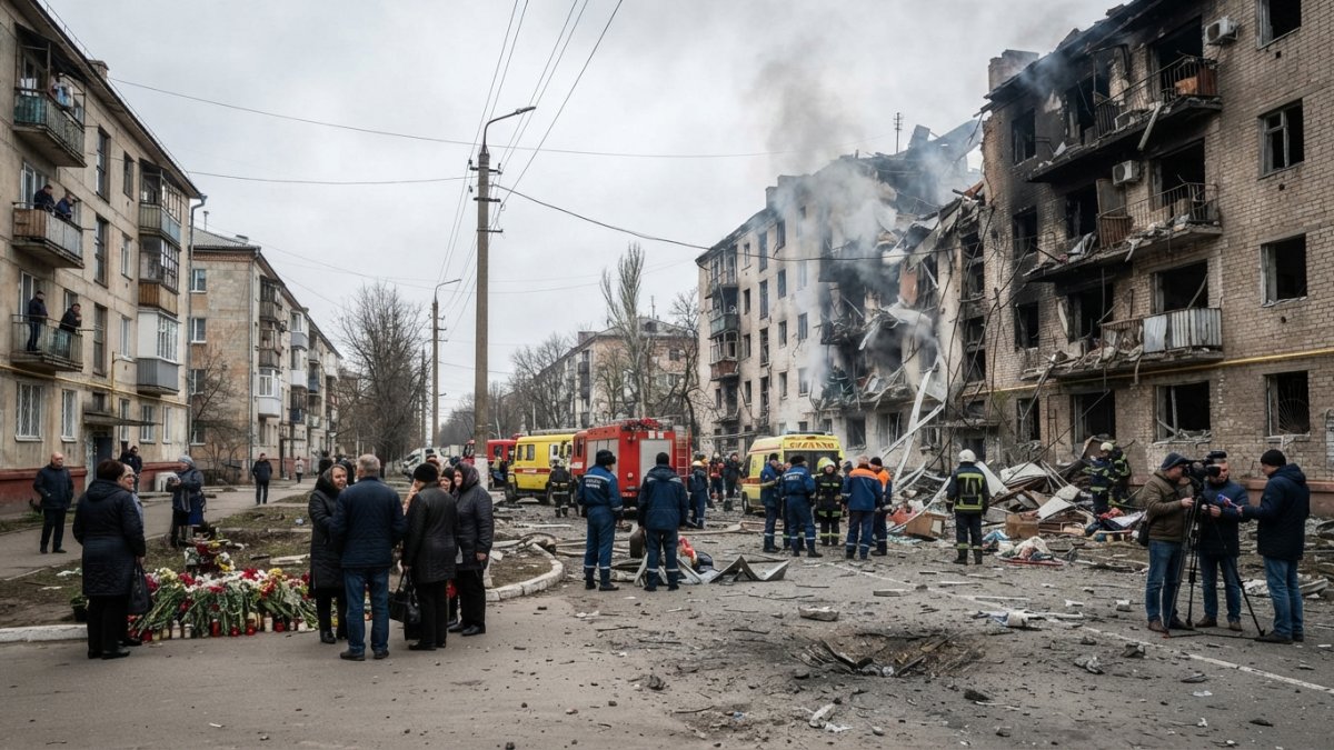 Five Killed as Russia and Ukraine Trade Strikes