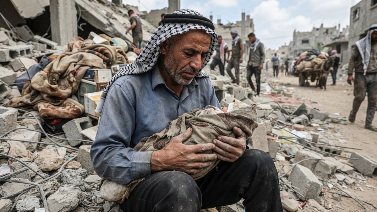 Gaza Man Recovers Wife’s Remains Nearly Three Years After Strike