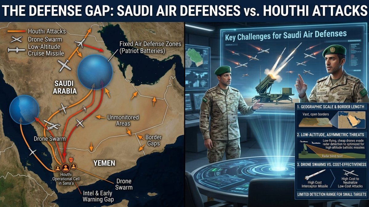 Why Saudi Arabia’s Air Defences Have Struggled to Stop Houthi Attacks