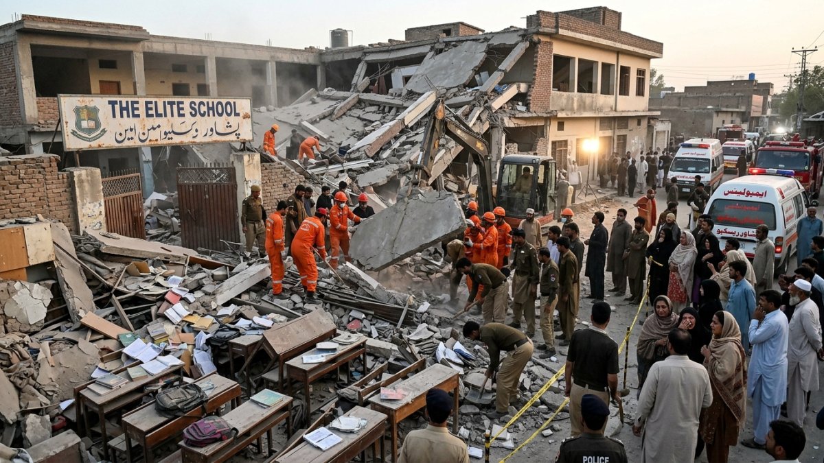 Dozens Killed as Roof Collapses at Private School in Pakistan’s Peshawar