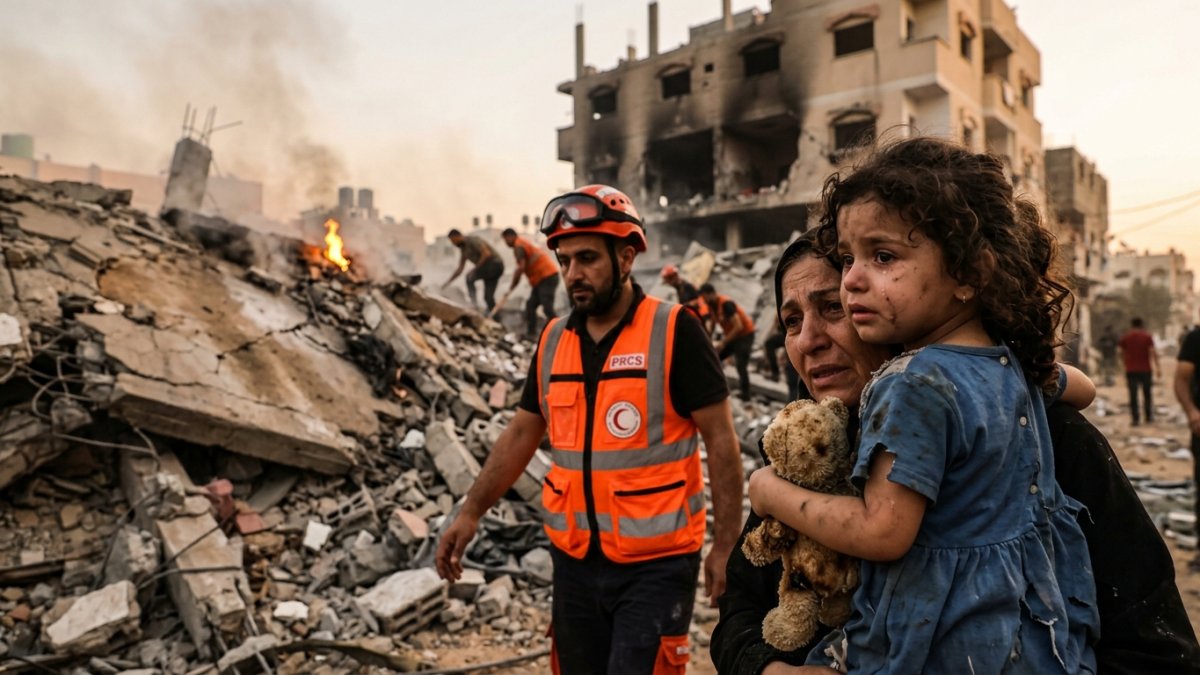 Gaza Mother Killed in Airstrike as Three-Year-Old Daughter Survives Fire