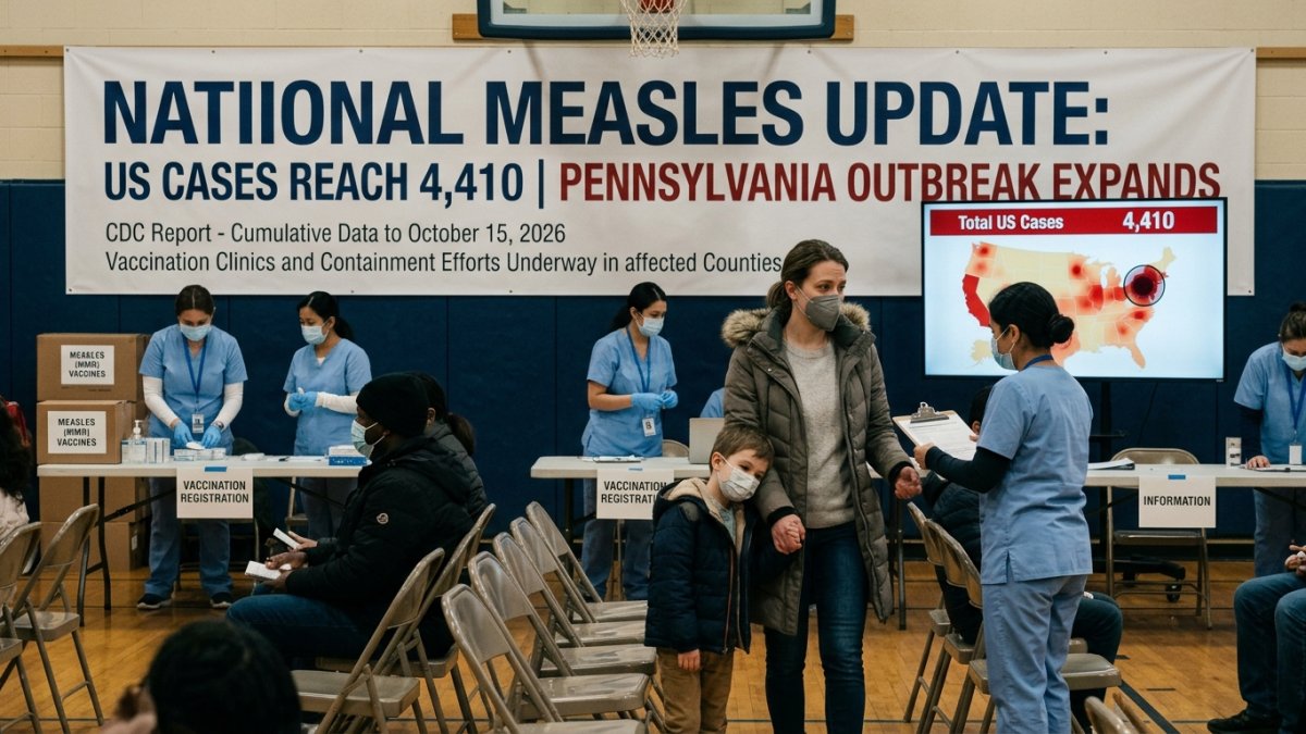 US Measles Cases Reach 4,410 as Pennsylvania Outbreak Expands