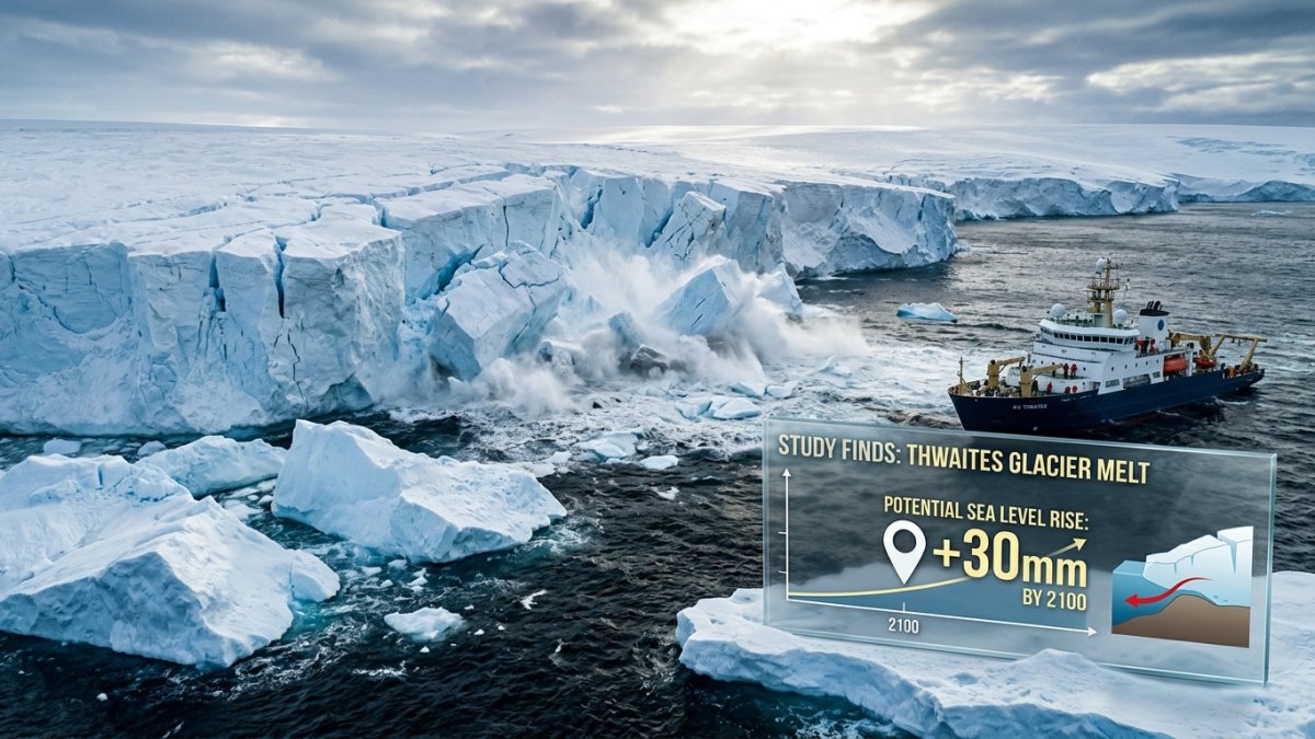 Thwaites Glacier Could Raise Seas by 30mm by 2100, Study Finds