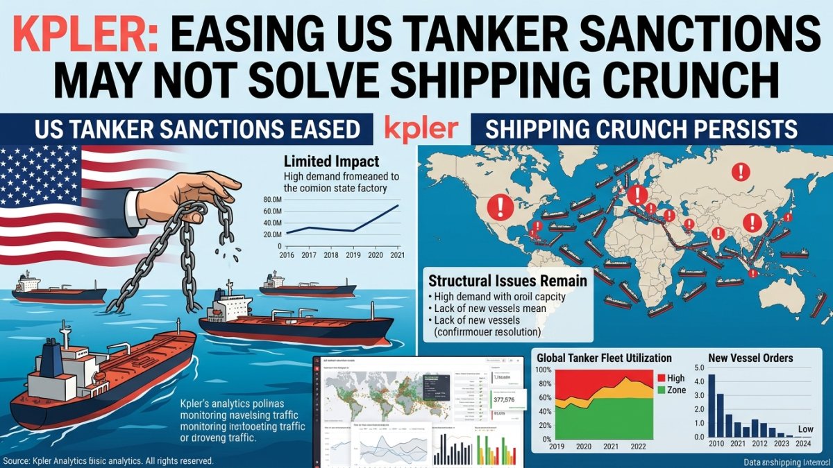 Kpler Says Easing US Tanker Sanctions May Not Solve Shipping Crunch