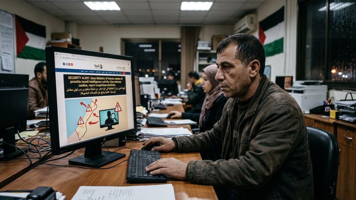 Gaza Security Website Warns of Possible Israeli Intelligence Activity