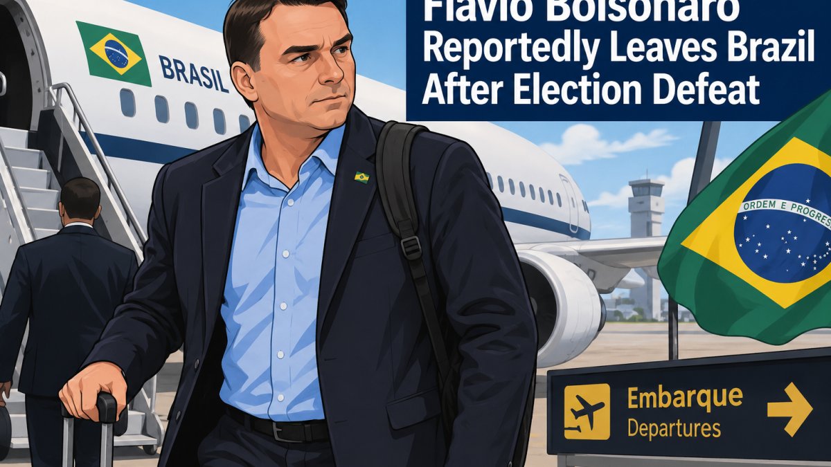 Flávio Bolsonaro Reportedly Leaves Brazil After Election Defeat