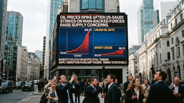 Oil Prices Spike After US-Saudi Strikes on Iran-Backed Forces Raise Supply Concerns