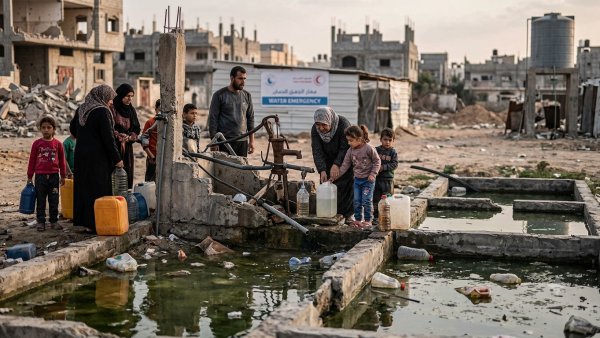 Gaza Water Crisis: Contaminated Wells and Damaged Infrastructure Threaten Families