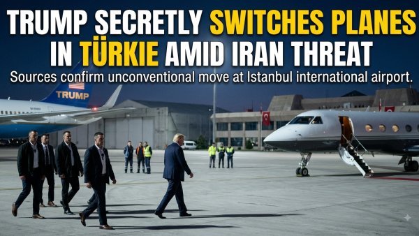 Trump Secretly Switched Planes in Türkiye Amid Iran Threat