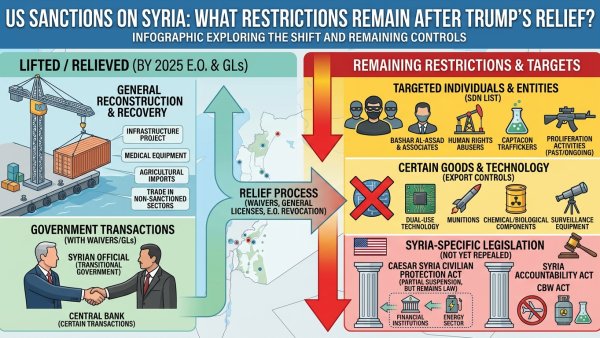 US Sanctions on Syria: What Restrictions Remain After Trump’s Relief?