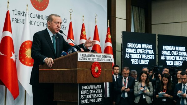 Erdogan Warns Israel Over Syria as Turkey Rejects Israeli ‘Red Lines’