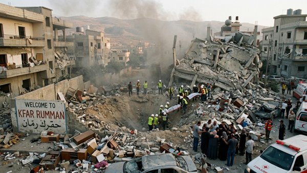 Israeli Attacks on Kfar Rumman Kill 11 in Southern Lebanon
