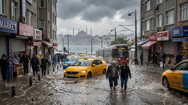 Torrential Rain Triggers Flash Flooding and Disruption Across Istanbul