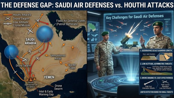 Why Saudi Arabia’s Air Defences Have Struggled to Stop Houthi Attacks
