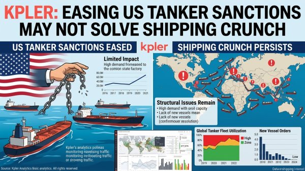 Kpler Says Easing US Tanker Sanctions May Not Solve Shipping Crunch