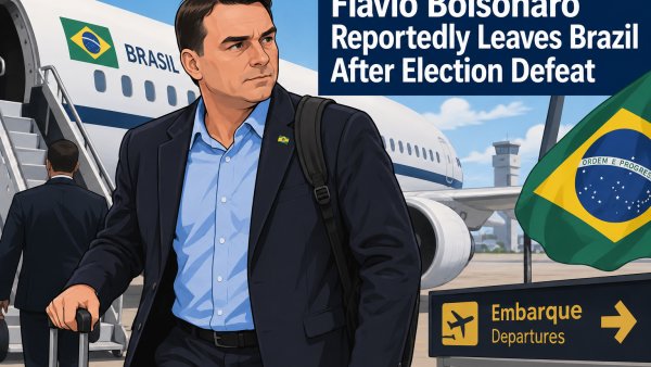 Flávio Bolsonaro Reportedly Leaves Brazil After Election Defeat