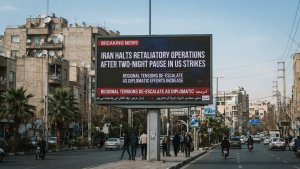 Iran Halts Retaliatory Operations After Two-Night Pause in US Strikes