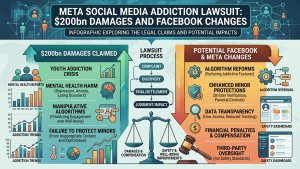 Meta Social Media Addiction Lawsuit: $200bn Damages and Facebook Changes