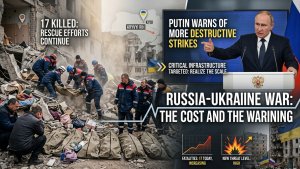 Russia Ukraine War: 17 Killed as Putin Warns of More Destructive Strikes