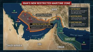 Iran to Impose Restricted Shipping Zone Near Strait of Hormuz