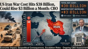 US Iran War Cost Hits $38 Billion, Could Rise $3 Billion a Month CBO