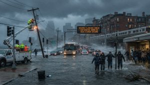 Nor’easter Brings Flooding, Power Outages and Travel Disruption to US Northeast