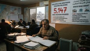 Gaza Office Counts 5,147 Ceasefire Violations as Winter Risks Mount